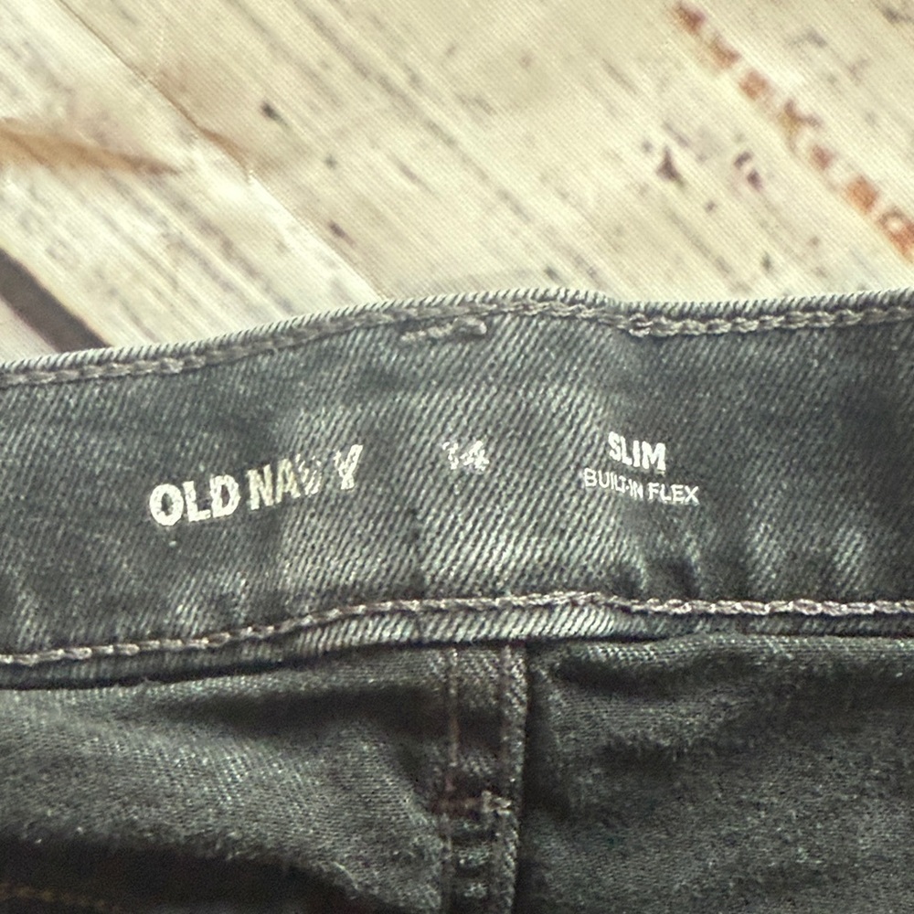 Old Navy Kids Charcoal Jeans - Picture 2 of 4